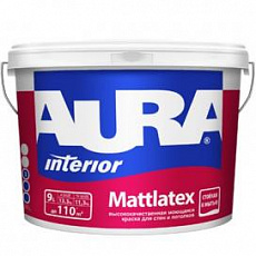 AURA Краска моющаяся для стен и потолков MATTLATEX, 4,5л