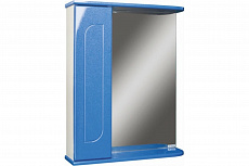 Шкаф зеркальный Айсберг Радуга синий металлик 55, универсальный (левый/правый)