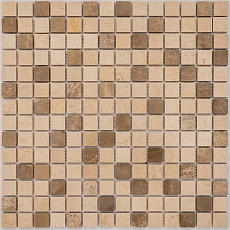 Мозаика каменная 30,5x30,5x0,7см Malta бежево-коричневый микс