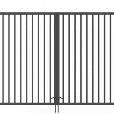 Ворота Решетка (2 столба D57 2.4м)
