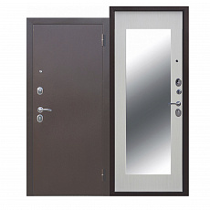 Дверь металлическая Царское зеркало MAXI Белый ясень 960мм правая