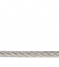 Трос стальной DIN 3055  2мм (белый цинк 25 м)
