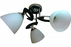 Светильник потолочный (рожковый) на три светоточки N01-1715/3 хром,венге (E27)